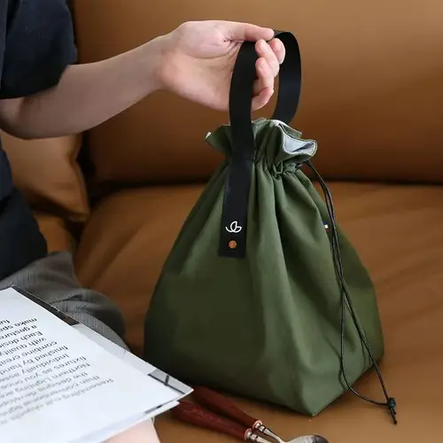 Sac pour déjeuner et pique nique individuel 100% coton recyclé et made in france