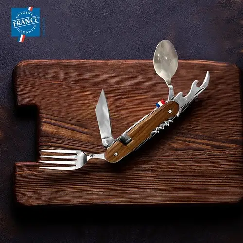 Le couteau suisse multifonction made in france bois et acier inoxidable