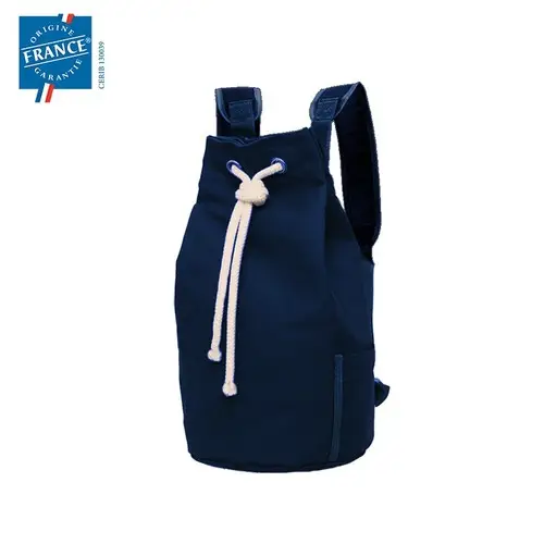 Sac matelot effet seau bleu navy made in france
