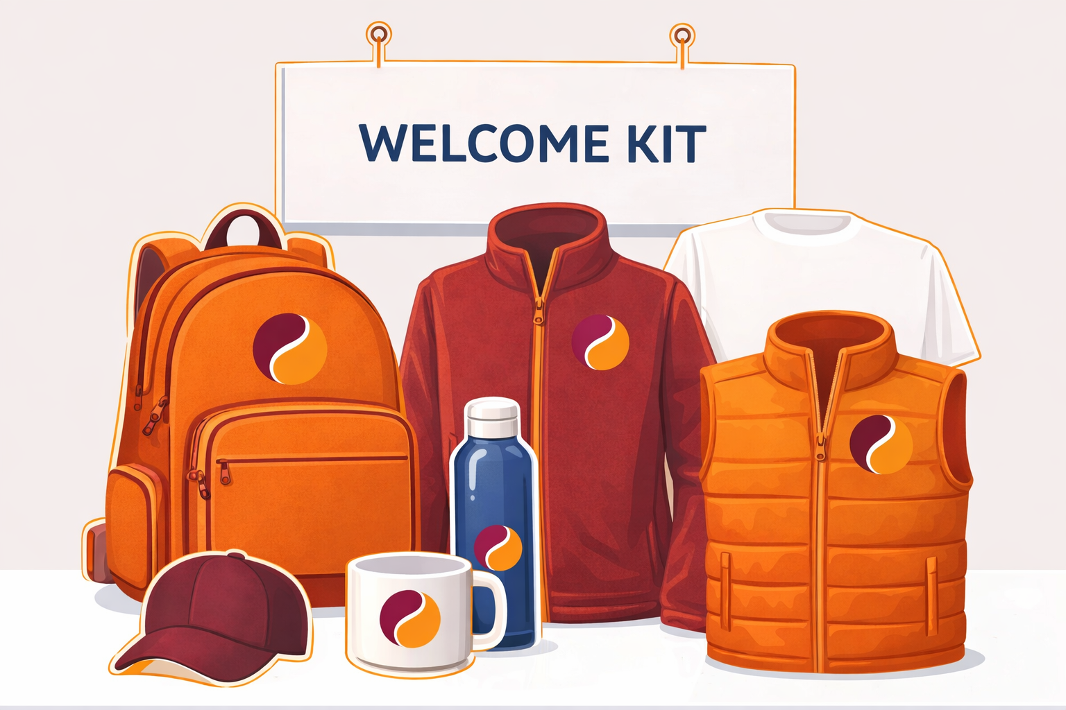 Exemple de Welcome kit Prune & Mangue