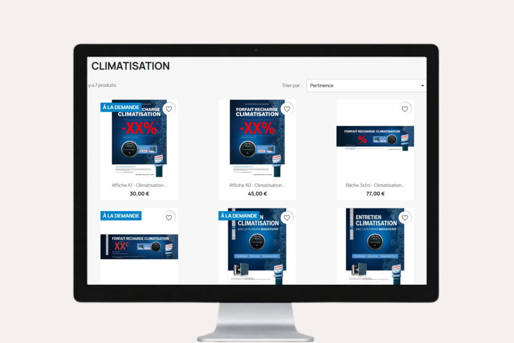 e-boutique communication Bosch Car Service